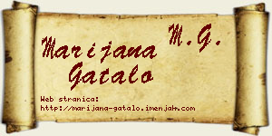Marijana Gatalo vizit kartica